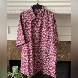 𝅺MENS Tori Richard Coco Not button up short sleeve shirt size M NWT